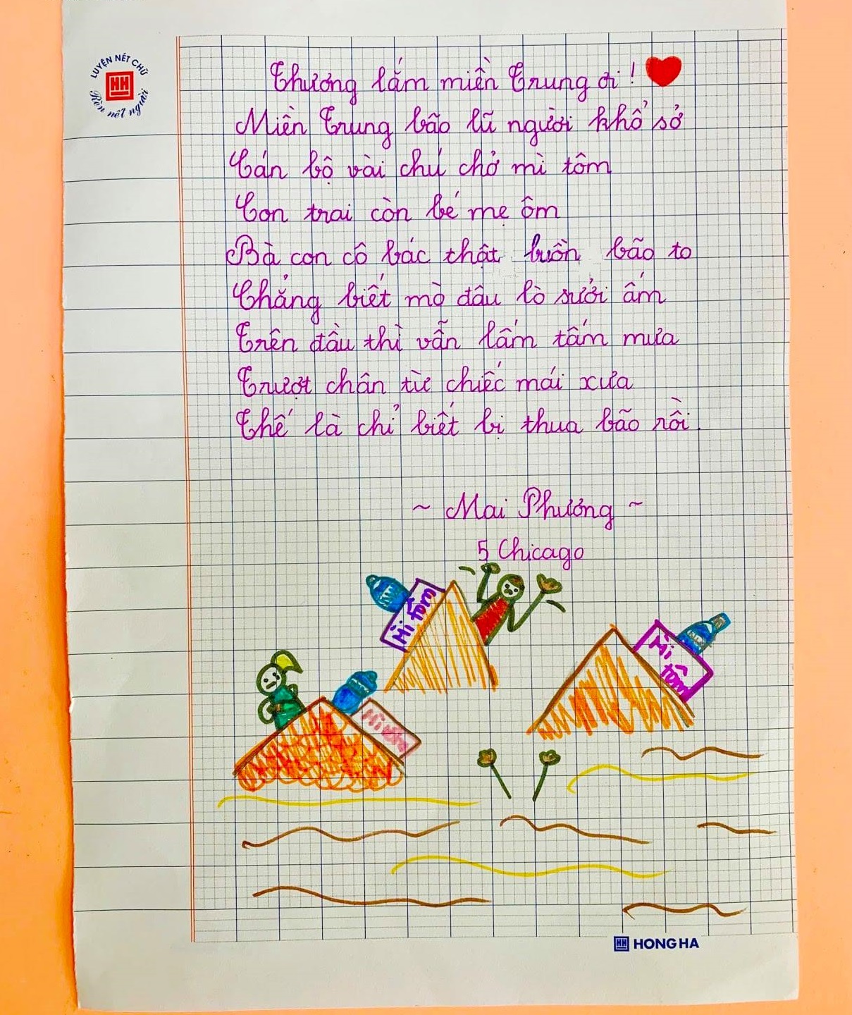 Thơ tặng miền Trung của Mai Phương