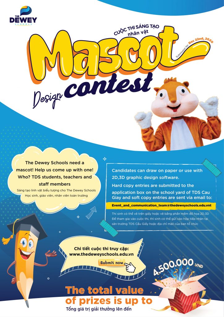 The Dewey Schools' Mascot Design Competition