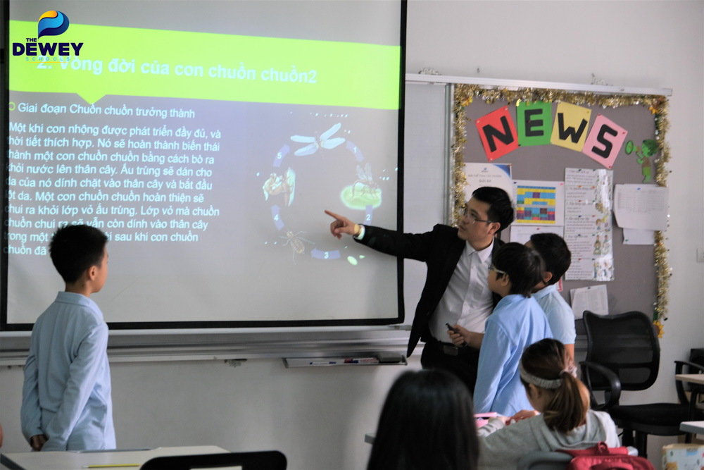 Students presented their Report under the Science teacher’s instructions