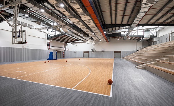 sân bóng rổ trường song ngữ Dewey Schools