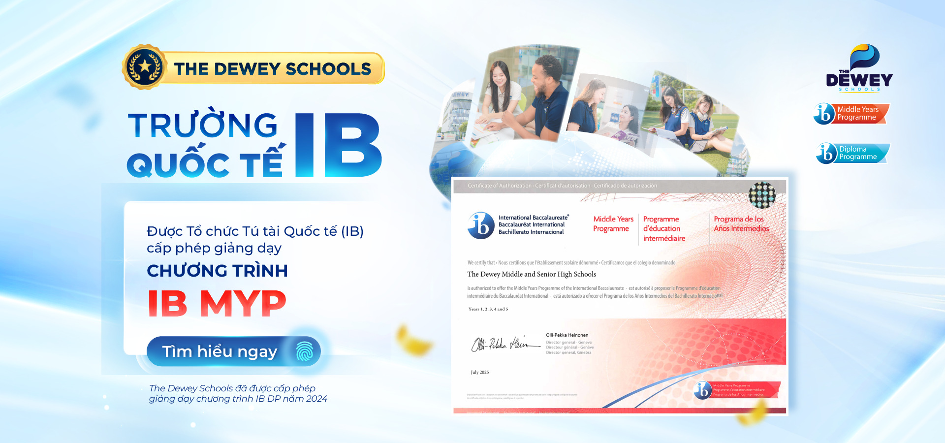 Chúng nhận IB MYP