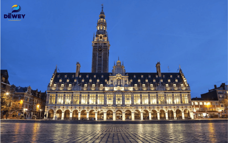Toàn cảnh khuôn viên hiện đại của KU Leuven, nơi sinh viên quốc tế trải nghiệm môi trường học tập và nghiên cứu hàng đầu châu Âu