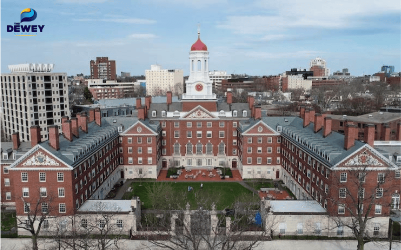 Toàn cảnh Harvard Yard, trung tâm lịch sử của Harvard University
