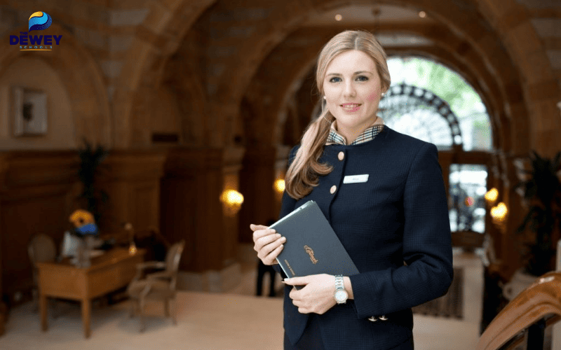 Sinh viên ngành Quản trị Khách sạn tham gia phỏng vấn xét tuyển vào các trường đại học