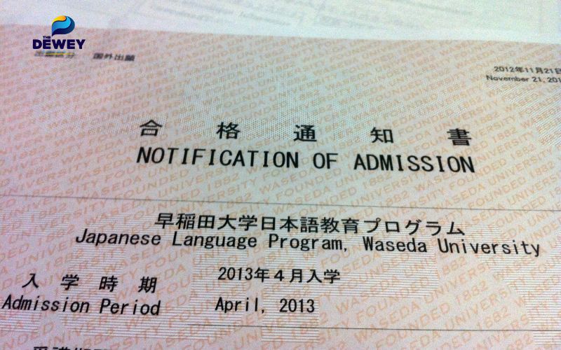 Điều kiện tiên quyết để được cấp visa là bạn phải nhận được thư mời nhập học